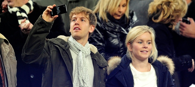 Sebastian Vettel signo zodiacal cancer con su novia Hanna